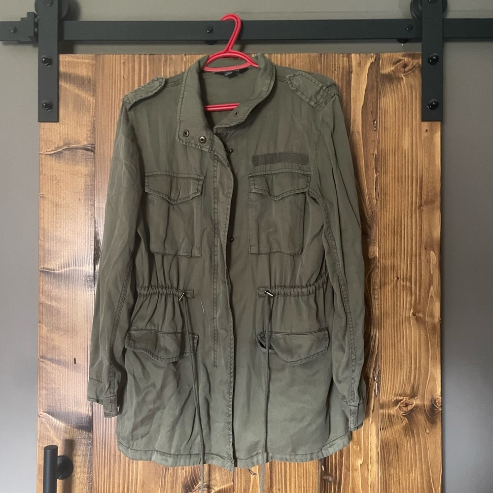 Buffalo David Bitton Olive Green Utility Jacket for Women
